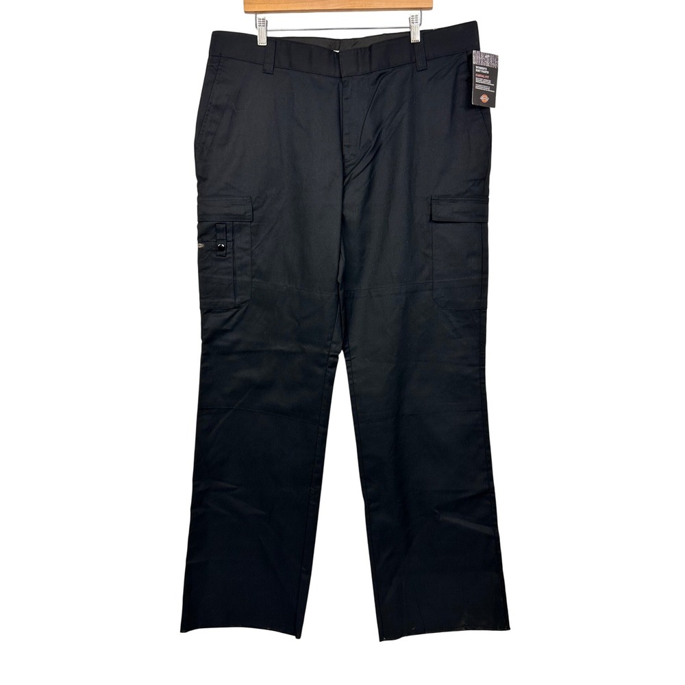 Dickies EMT Pants Womens 20 UU Black Casual Fit Straight Leg Work Cargo FP117BK
